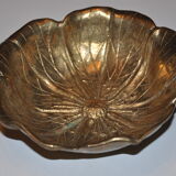 Empty-pocket flower in solid brass