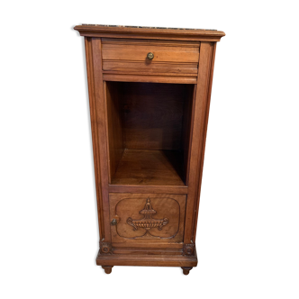 Old walnut bedside