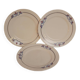 Assiettes terre de fer début XX ème