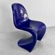 Chaise violette Verner Panton Herman Miller Fehlbaum 1971