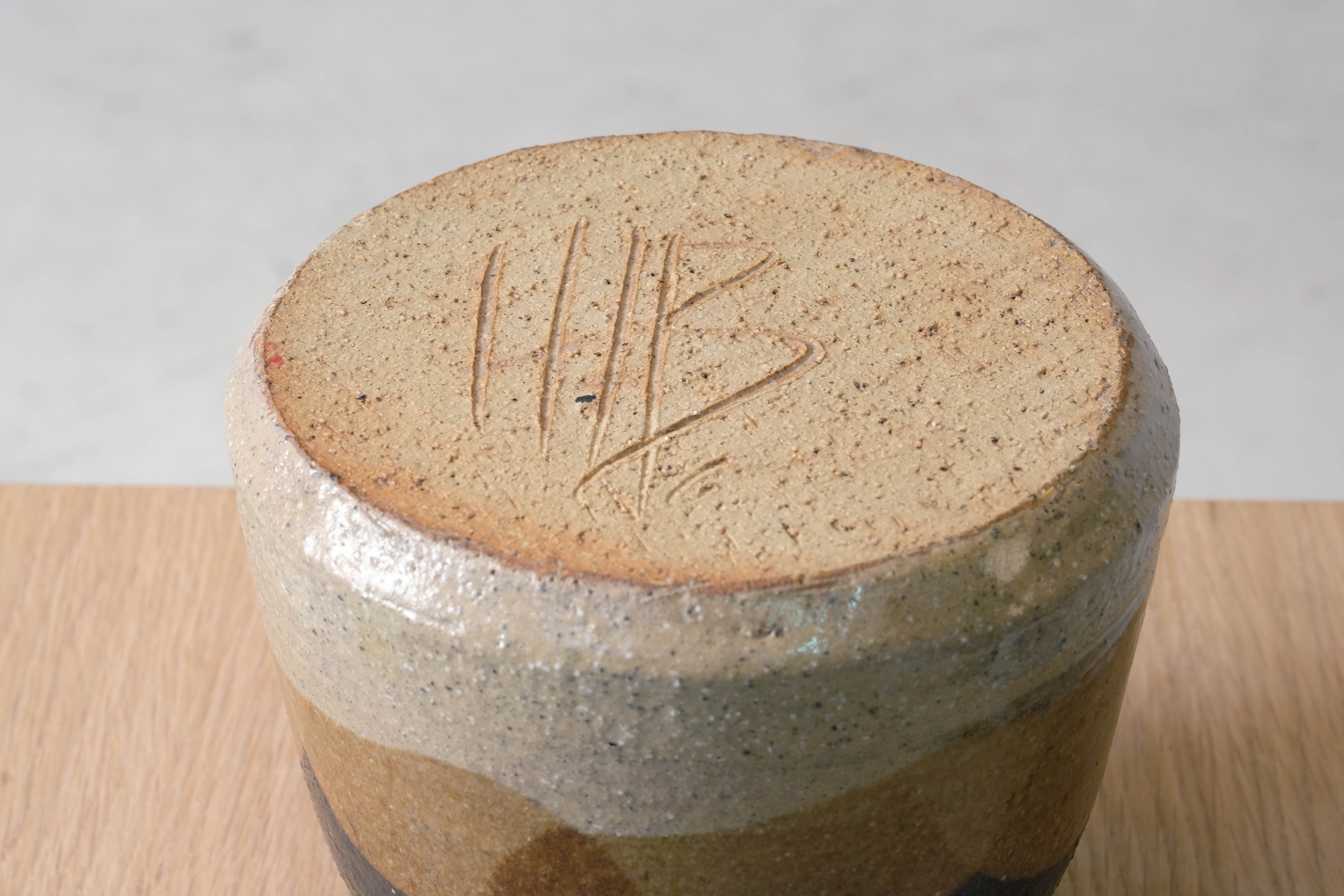 Ceramic vase signed "HIB"