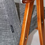 Vintage 366 Black & White Easy Chair by Józef Chierowski, 1970s