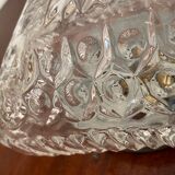 Vintage molded glass ceiling lamp