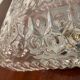 Plafonnier en verre moulé vintage