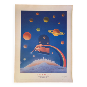 Rare Lithographie - Luigi Castiglioni - Cosmos - 1981 originale signée numérotée