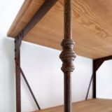 Wooden and metal shelf