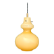 Suspension globe vintage en opaline jaune