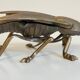 Vintage fly ashtray in patinated metal