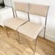 Pair of 70s chrome chairs