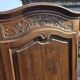 Louis XV style bonnetière in solid oak