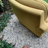70s velvet club armchair