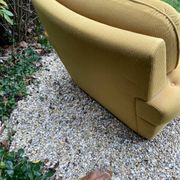 70s velvet club armchair