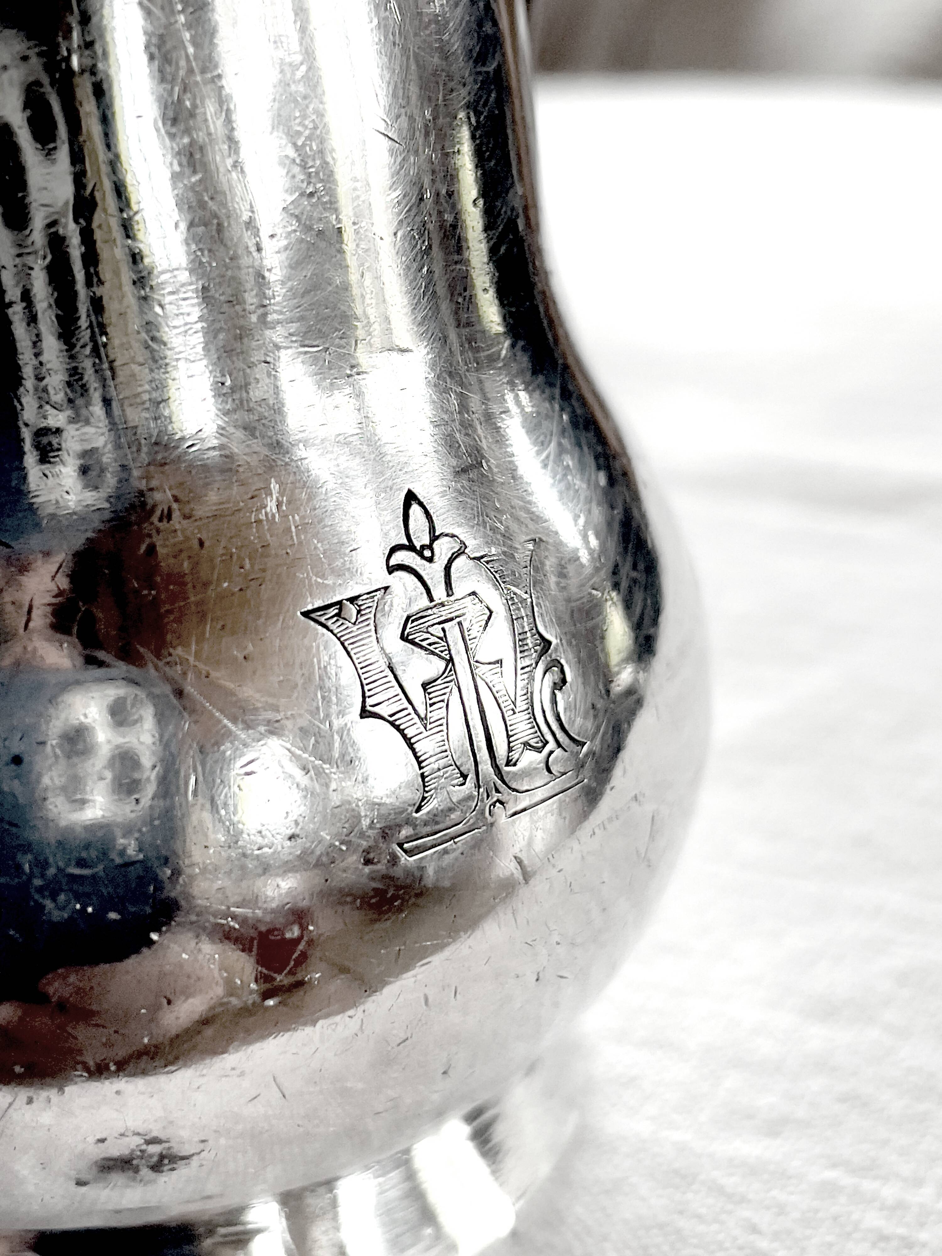 Orient express silver plated milk jug circa 1890 by christofle