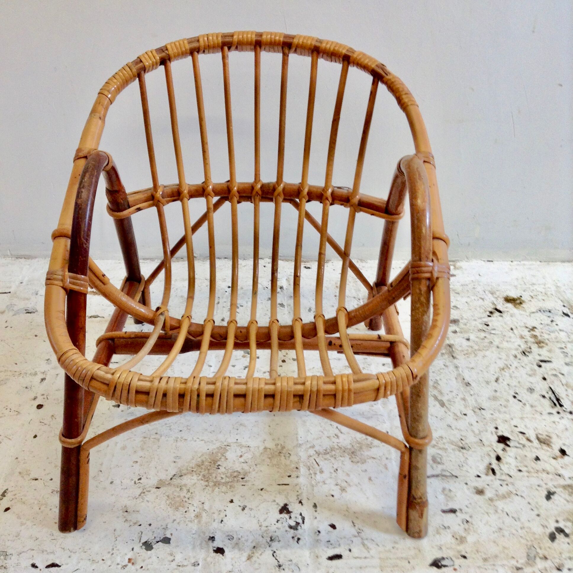 Armchair in rattan