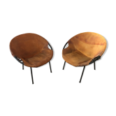 Pair of Lusch Erzeugnis armchairs