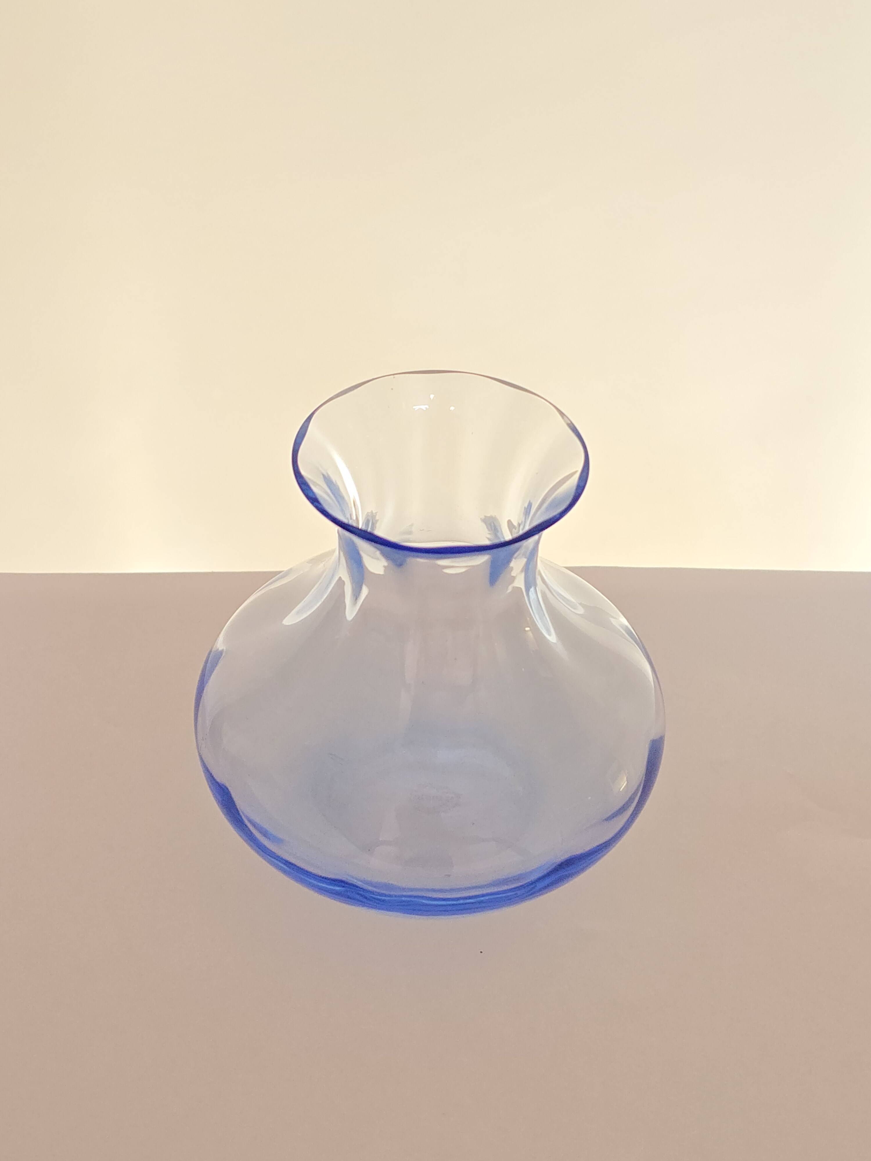 Small elegant crystal vase signed St Louis.