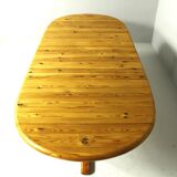 Table à manger extensible en pin massif des années 1980 par rubby, fabriquée au danemark