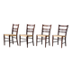 Chaises scandinaves en bois et cuir