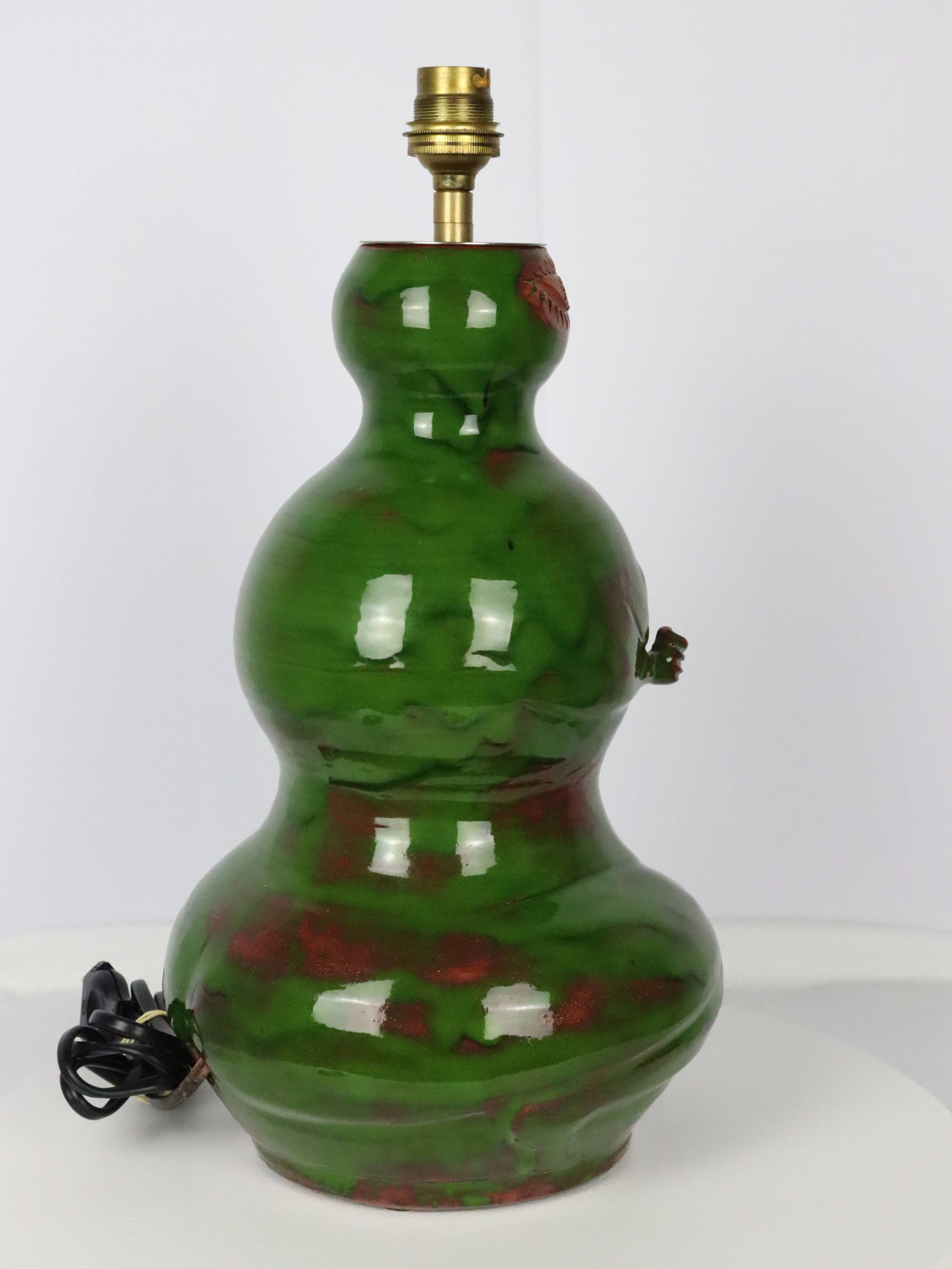 Michel Argans 1990 ceramic anthropomorphic lamp