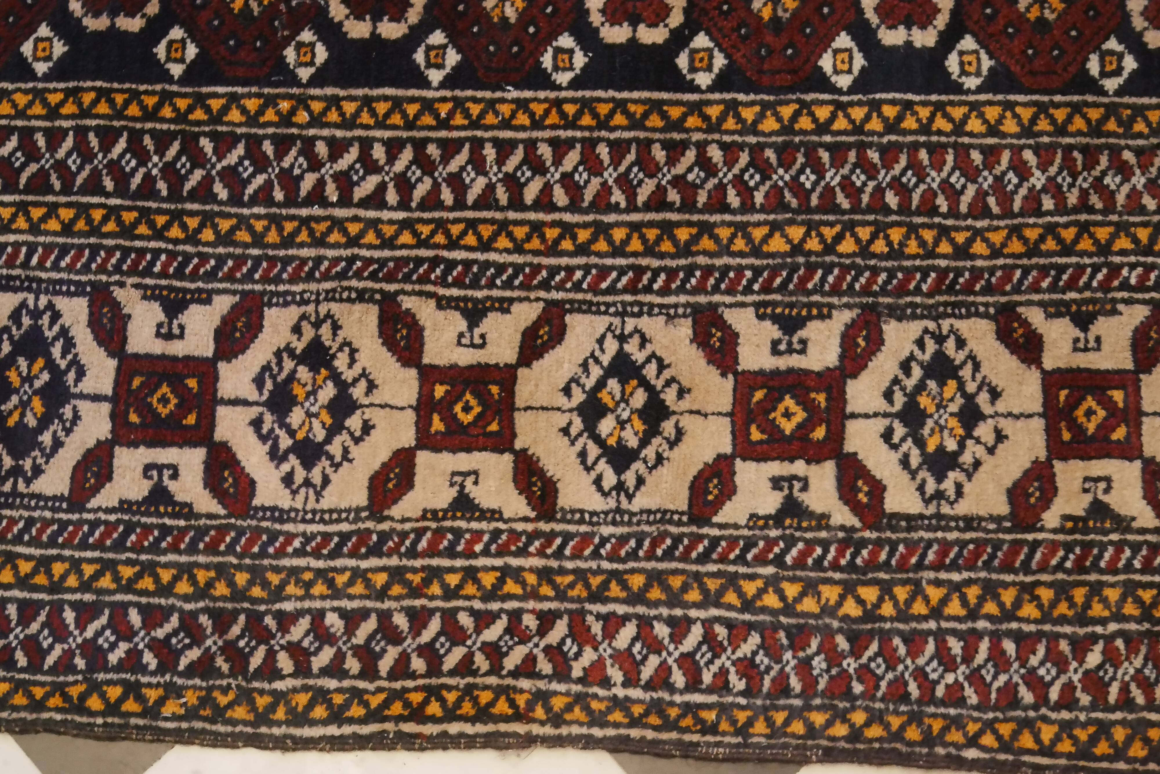 Handmade Persian oriental rug Beloutch 195 x 110 cm