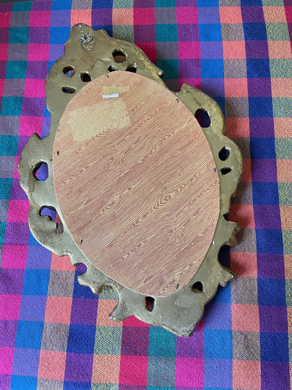 Golden rockery mirror