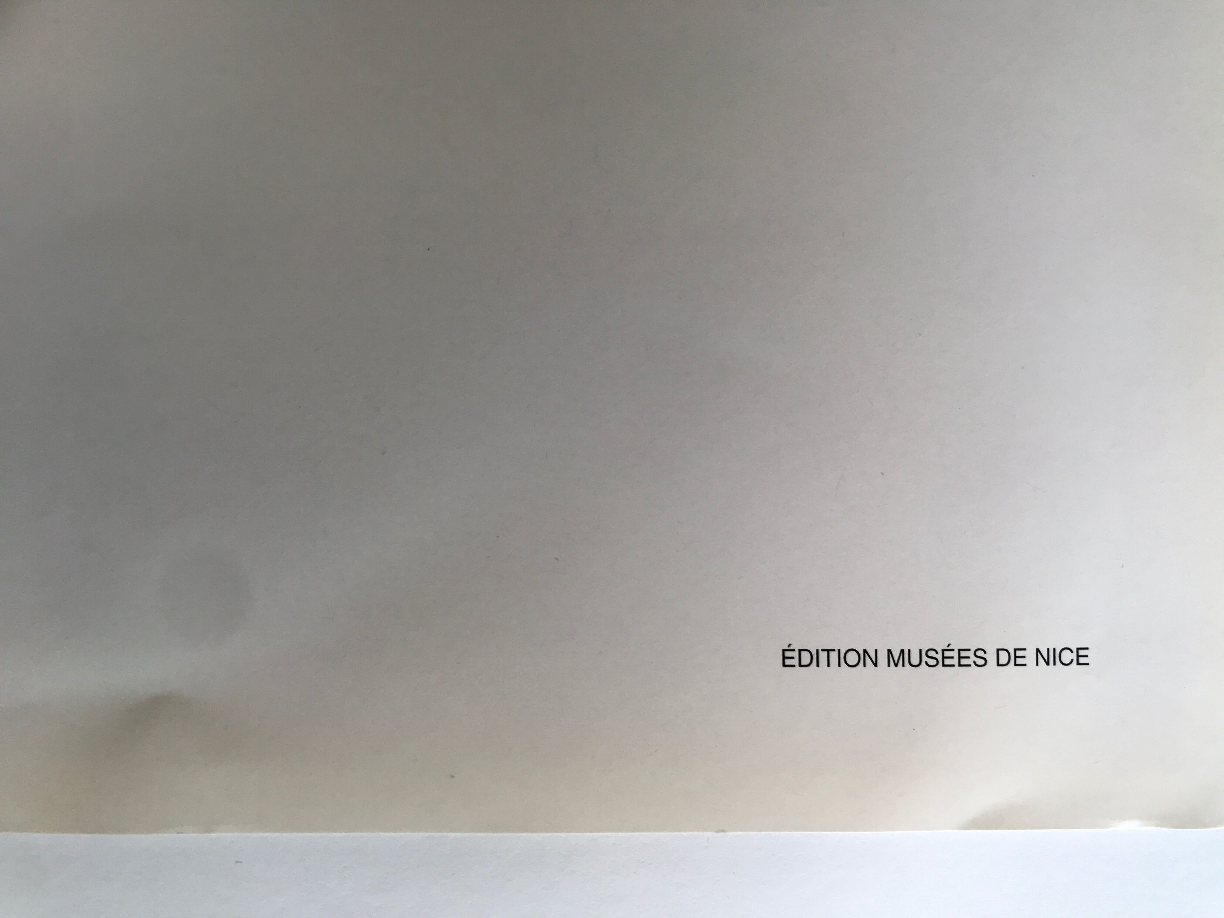 Tony wesselmann, offset poster. editions of the museums of nice