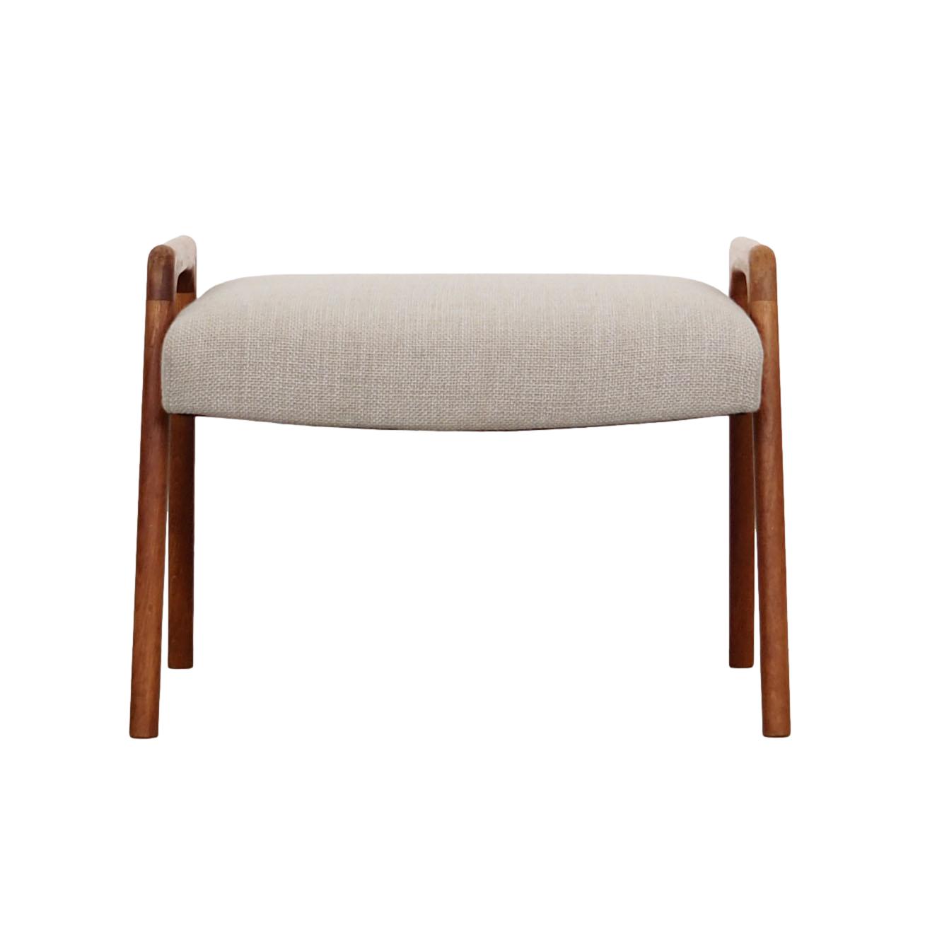 Oak footrest, Danish design, 1970s, production: Denmark