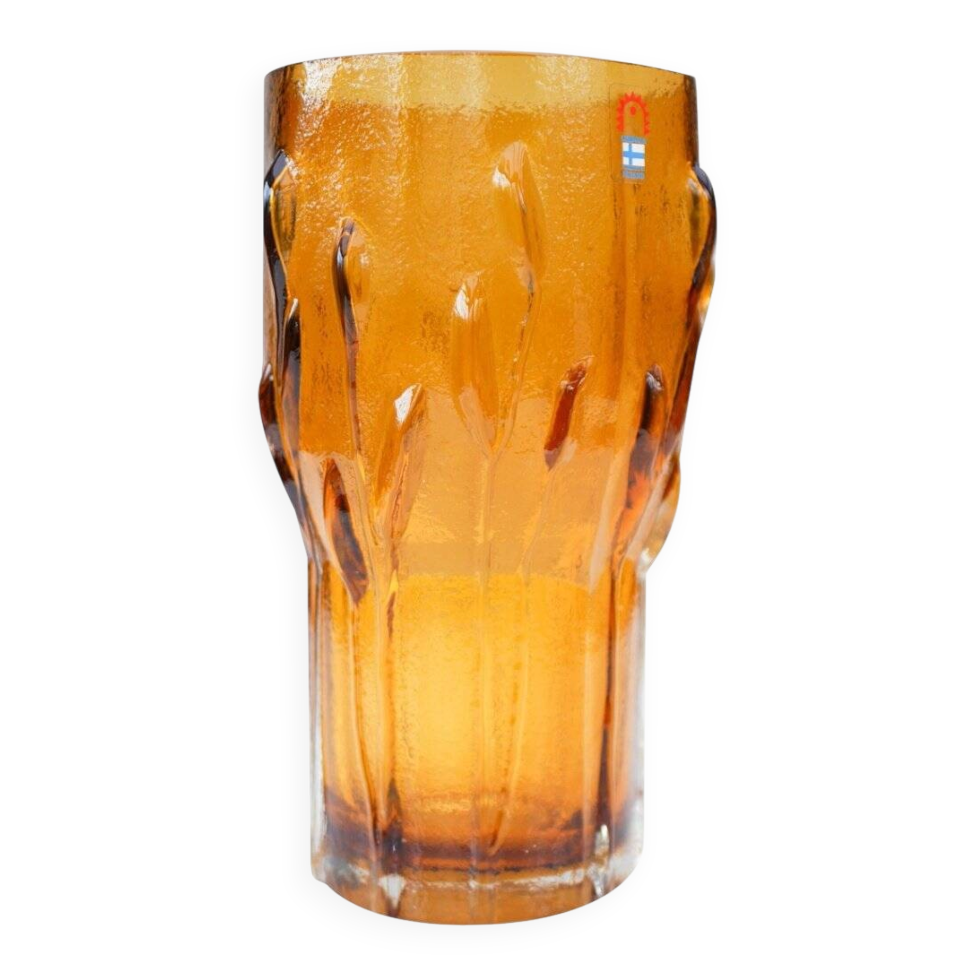 Finnish art glass vase by Kaj Blomqvist for Humppila