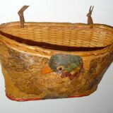 Vide-poche en osier motif de canard