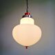 Suspension Space Age en opaline blanche, Massive, 1970