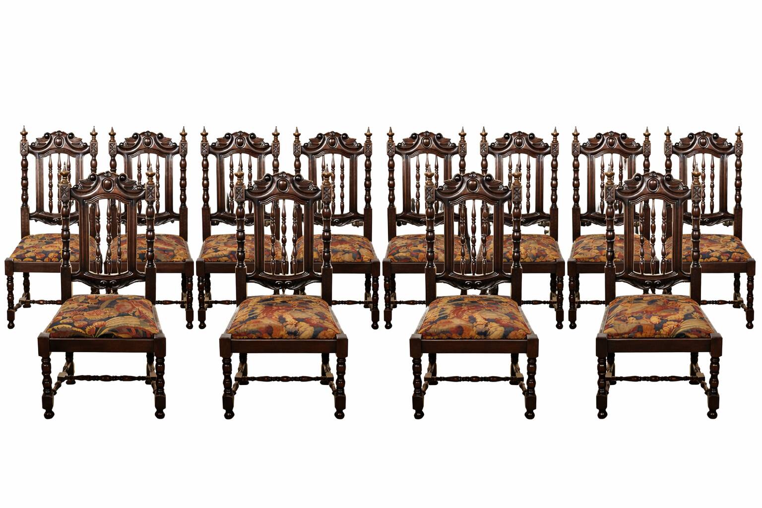Set of 12 chairs - complete dining room available.