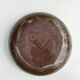 Abstract ceramic glazed pocket bowl, Cecile Dein 1970
