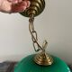 Green opaline chandelier