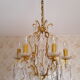 Bronze grapefruit chandelier