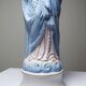 Grande Sainte Vierge au Sacré Coeur en biscuit polychrome ancienne