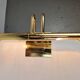 Regency Brass Acrylic Cabinet Lamp by Lumina, 1980s, Set of 3