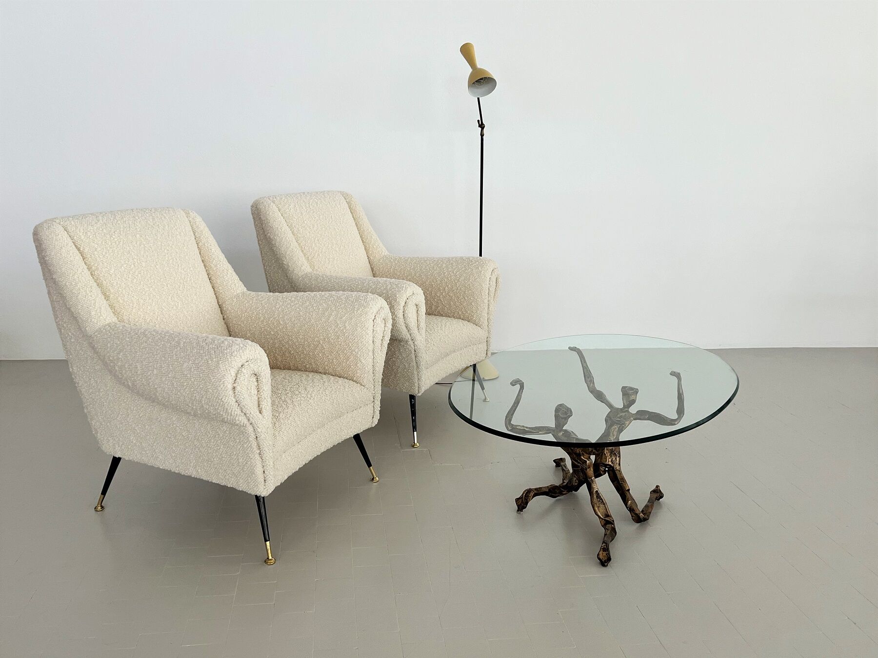 Salvino marsura vintage bronze handcrafted trinidad brutalist coffee table, 1960