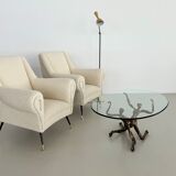 Salvino marsura vintage bronze handcrafted trinidad brutalist coffee table, 1960