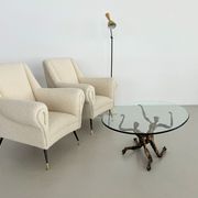 Salvino marsura vintage bronze handcrafted trinidad brutalist coffee table, 1960