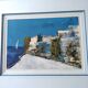 Oil painting . mediterranean landscape. sign .