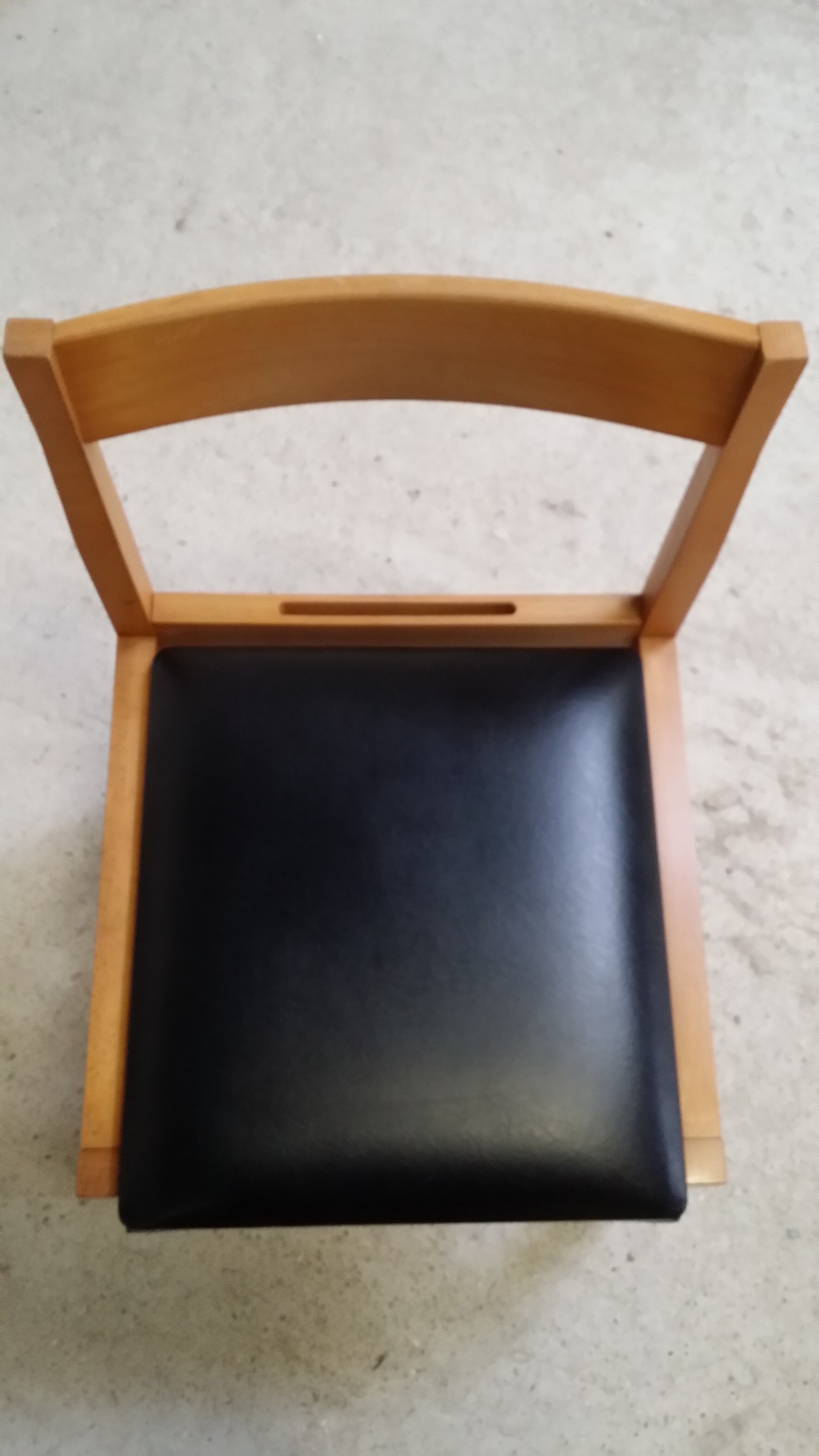 Set of six wooden chairs