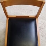 Set of six wooden chairs