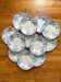 12 petites assiettes plates  "Campanule" Saint Amand et Hamage