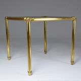 French Table of Appoint Vintage in Brass, 70s