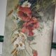 Oil painting on canvas "Country spray with poppies" 1910 signed