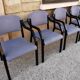 Suite de 4 fauteuils italiens vintage des années 80