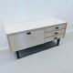 Vintage white wooden TV cabinet / Sideboard