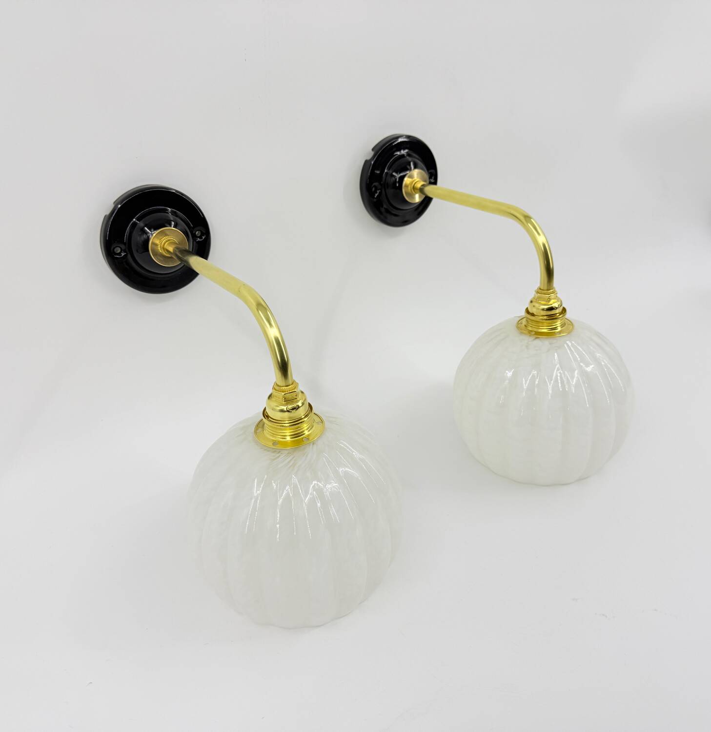 Clichy glass wall lights
