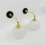 Clichy glass wall lights