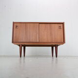 Mid century modern mini teak sideboard, 1960 Denmark